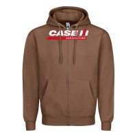 Chestnut case-ih Zipper Hoodie - FloraArt