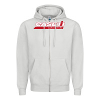Dove Grey case-ih Zipper Hoodie - FloraArt