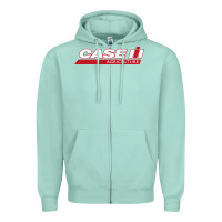 Seafoam case-ih Zipper Hoodie - FloraArt