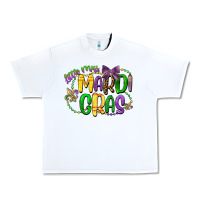 White little miss mardi gras Urban Heavy Tee - CowGirlArtShop