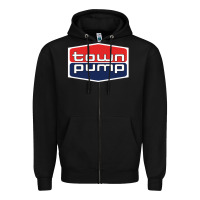 Black town pump Zipper Hoodie - FloraArt