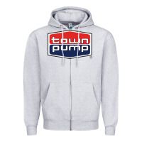 Heather Grey town pump Zipper Hoodie - FloraArt
