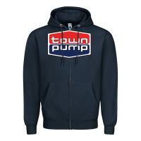 Navy town pump Zipper Hoodie - FloraArt
