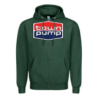 Sports Green town pump Zipper Hoodie - FloraArt