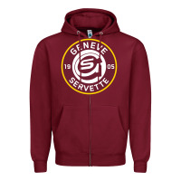 Burgundy the genève servette,hc,football Zipper Hoodie - FloraArt