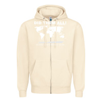 Sandshell Seven Continents Shirt Zipper Hoodie - FloraArt