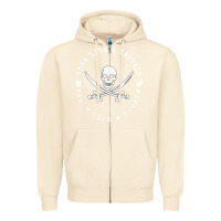 Sandshell Work like a captain party like a pirate Zipper Hoodie - FloraArt
