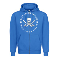 True Royal Work like a captain party like a pirate Zipper Hoodie - FloraArt