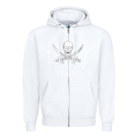 White Work like a captain party like a pirate Zipper Hoodie - FloraArt