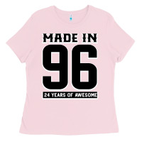 Bubblegum Pink Made In 96 24 Years Of Awesome Ladies Tee - Bettercallsaul
