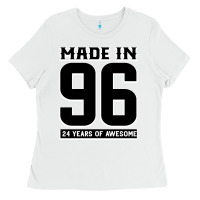 White Made In 96 24 Years Of Awesome Ladies Tee - Bettercallsaul