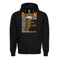 Black wicked smaht boston accent translator bostonians gifts shirt Zipper Hoodie - FloraArt