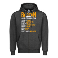 Charcoal Heather wicked smaht boston accent translator bostonians gifts shirt Zipper Hoodie - FloraArt