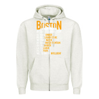 Oatmeal Heather wicked smaht boston accent translator bostonians gifts shirt Zipper Hoodie - FloraArt
