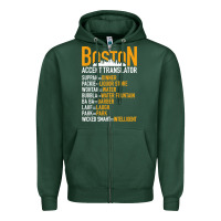 Sports Green wicked smaht boston accent translator bostonians gifts shirt Zipper Hoodie - FloraArt