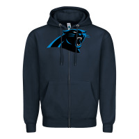 Navy thesportcarolinapantherslogo Zipper Hoodie - FloraArt