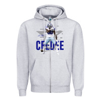 Heather Grey ceedee lamb Zipper Hoodie - FloraArt