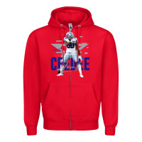Red ceedee lamb Zipper Hoodie - FloraArt