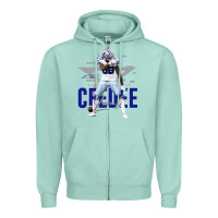 Seafoam ceedee lamb Zipper Hoodie - FloraArt