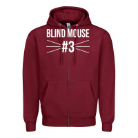 Burgundy funny group costume three blind mice 3 t shirt Zipper Hoodie - FloraArt