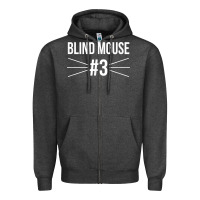 Charcoal Heather funny group costume three blind mice 3 t shirt Zipper Hoodie - FloraArt