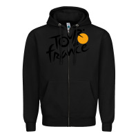 Black tour de france cycling Zipper Hoodie - ArtMosaic