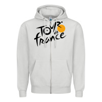 Dove Grey tour de france cycling Zipper Hoodie - ArtMosaic