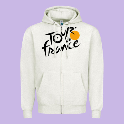 Tour De France Cycling Zipper Hoodie Designed By Artmosaic