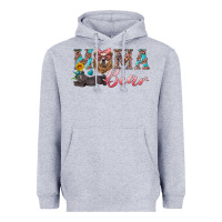 Heather Grey mama bear with mama and baby Heavyweight Hoodie - Artiststas