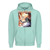 Seafoam Clash of the Titans (Transparent) Zipper Hoodie - ArtMosaic
