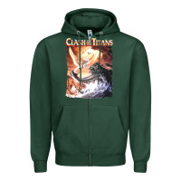 Sports Green Clash of the Titans (Transparent) Zipper Hoodie - ArtMosaic