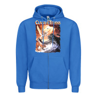True Royal Clash of the Titans (Transparent) Zipper Hoodie - ArtMosaic