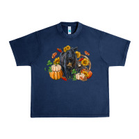 Navy Fall black angus Urban Heavy Tee - RanaPortraitStore
