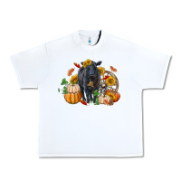 White Fall black angus Urban Heavy Tee - RanaPortraitStore