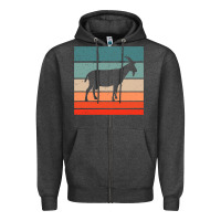 Charcoal Heather goat goats retro style vintage 140 goat lover Zipper Hoodie - ArtMosaic