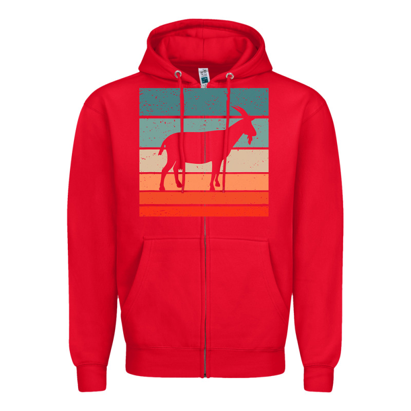 Goat Goats Retro Style Vintage 140 Goat Lover Zipper Hoodie by ArtMosaic | Teevron