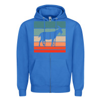 True Royal goat goats retro style vintage 140 goat lover Zipper Hoodie - ArtMosaic