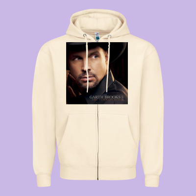 Garth Brooks The Ultimate Hits Zipper Hoodie Designed By Artmosaic