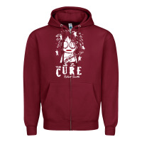 Burgundy Limited Edition The-Cure-Robert-Smith Zipper Hoodie - ArtMosaic