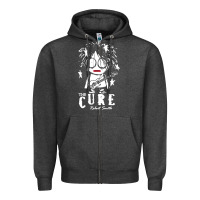 Charcoal Heather Limited Edition The-Cure-Robert-Smith Zipper Hoodie - ArtMosaic