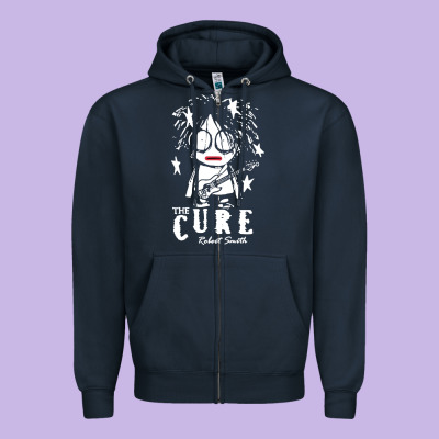 Limited Edition The-cure-robert-smith Zipper Hoodie Designed By Artmosaic