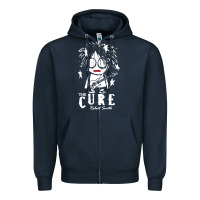 Navy Limited Edition The-Cure-Robert-Smith Zipper Hoodie - ArtMosaic