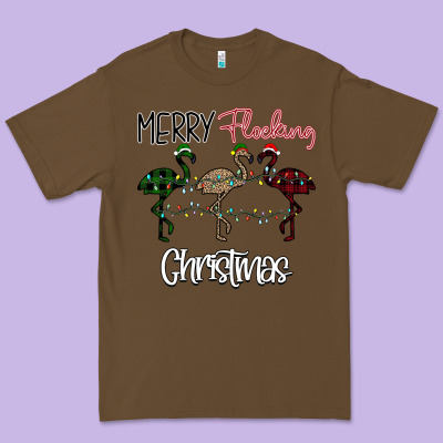 Merry Flocking Christmas Premium Tee Designed By Bettercallsaul