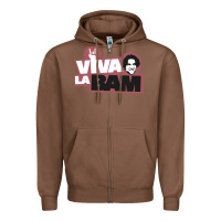 Chestnut viva la bam Zipper Hoodie - ArtMosaic