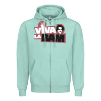 Seafoam viva la bam Zipper Hoodie - ArtMosaic