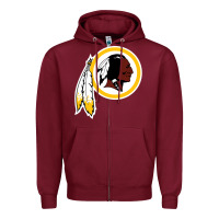 The Indian Red Skins Clasic Zipper Hoodie | Teevron