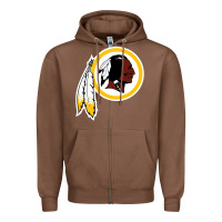 Chestnut the indian red skins clasic Zipper Hoodie - ArtMosaic
