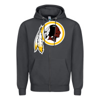Smoke the indian red skins clasic Zipper Hoodie - ArtMosaic