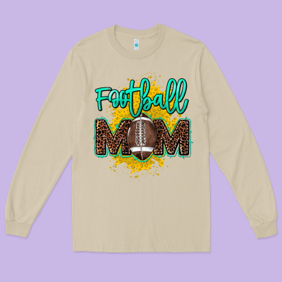 Football Mom Mother's Day Long Sleeve Tee Designed By Howdyjamesfarm