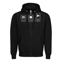 Black save manual pedal diagram stick shift car lover t shirt Zipper Hoodie - ArtMosaic